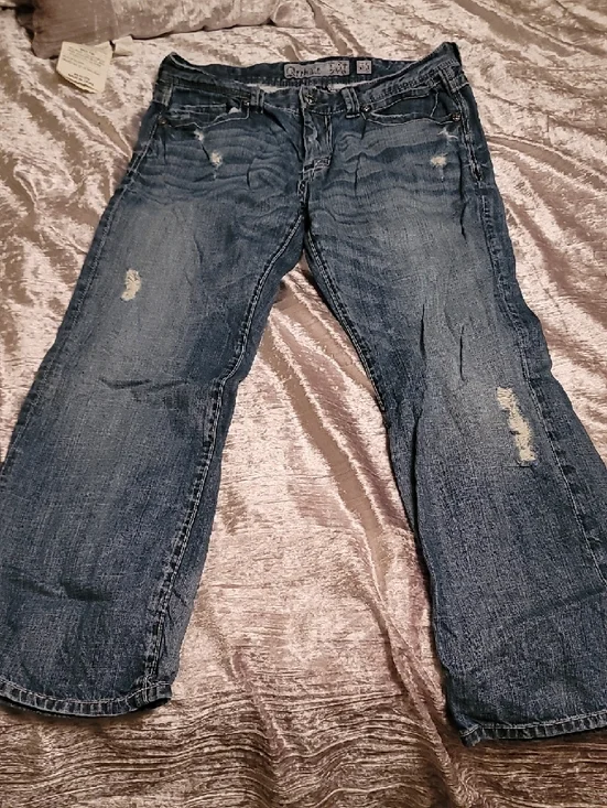 Men's Archaic 36 Boot Cut Jeans Flap Back Pockets - Picture 11 of 12